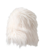 Dolce & Gabbana White Acrylic Fur Womens Bucket Hat - Bucket Hats