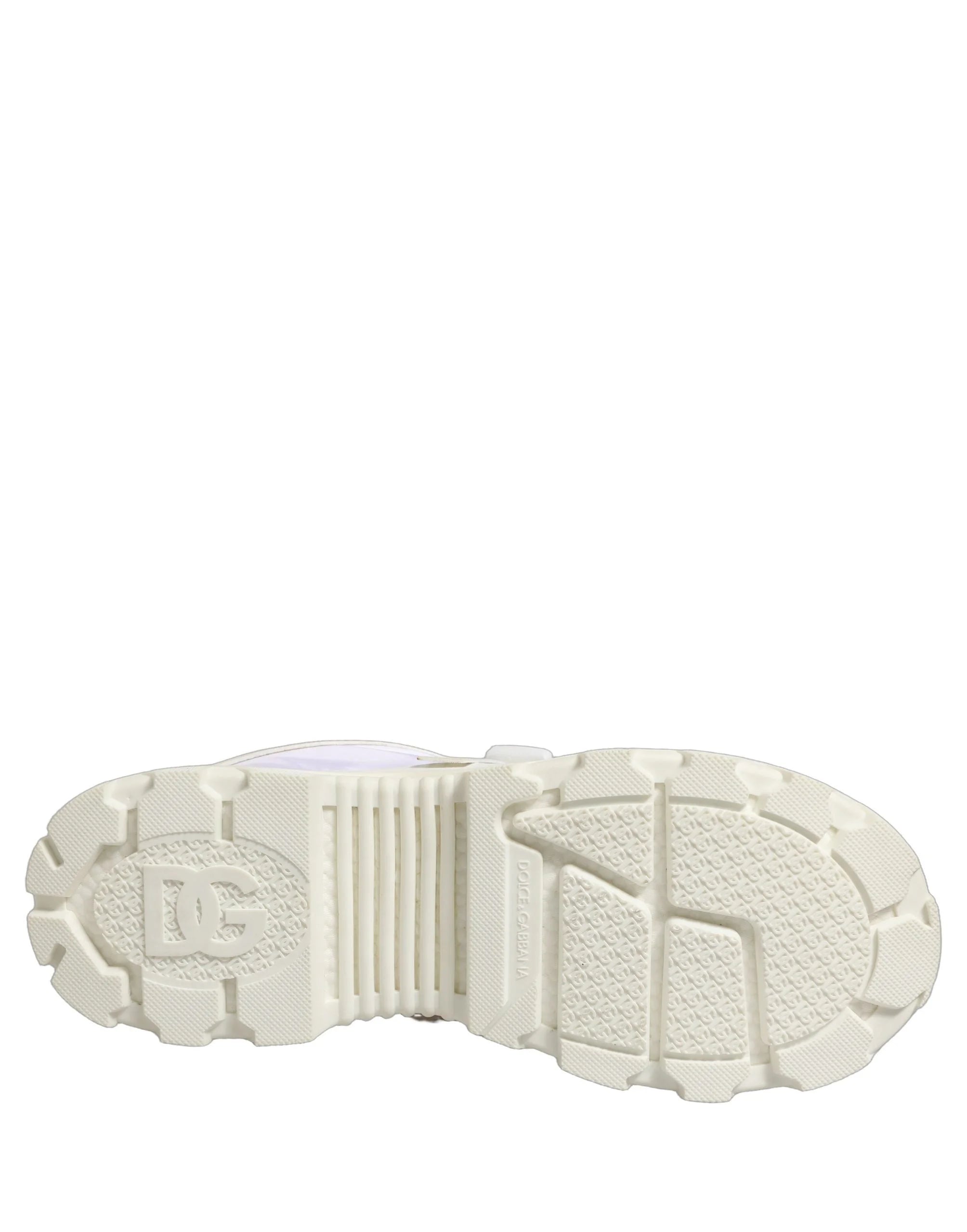 Zapatillas blancas Dolce & Gabbana Airmaster de corte bajo con paneles para hombre - EU44/US11
