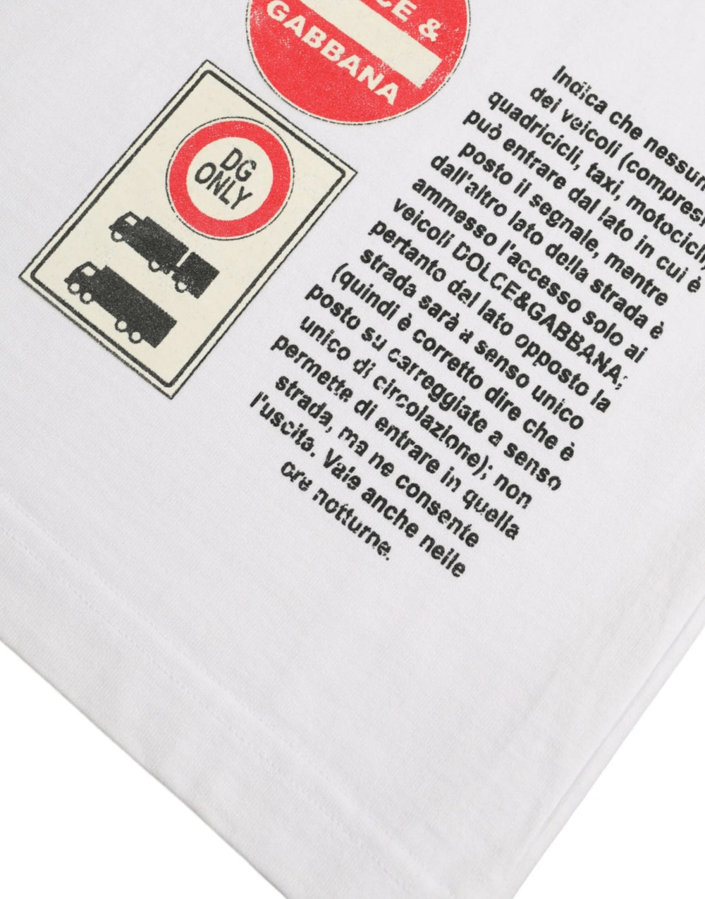 Dolce & Gabbana White Amor Heart Cotton Crewneck Short Sleeve T-shirt - XS - T-Shirts