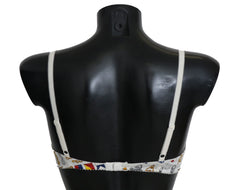 Dolce & Gabbana White Balconcino Sailor Print Underwear - IT3 | M - Bras