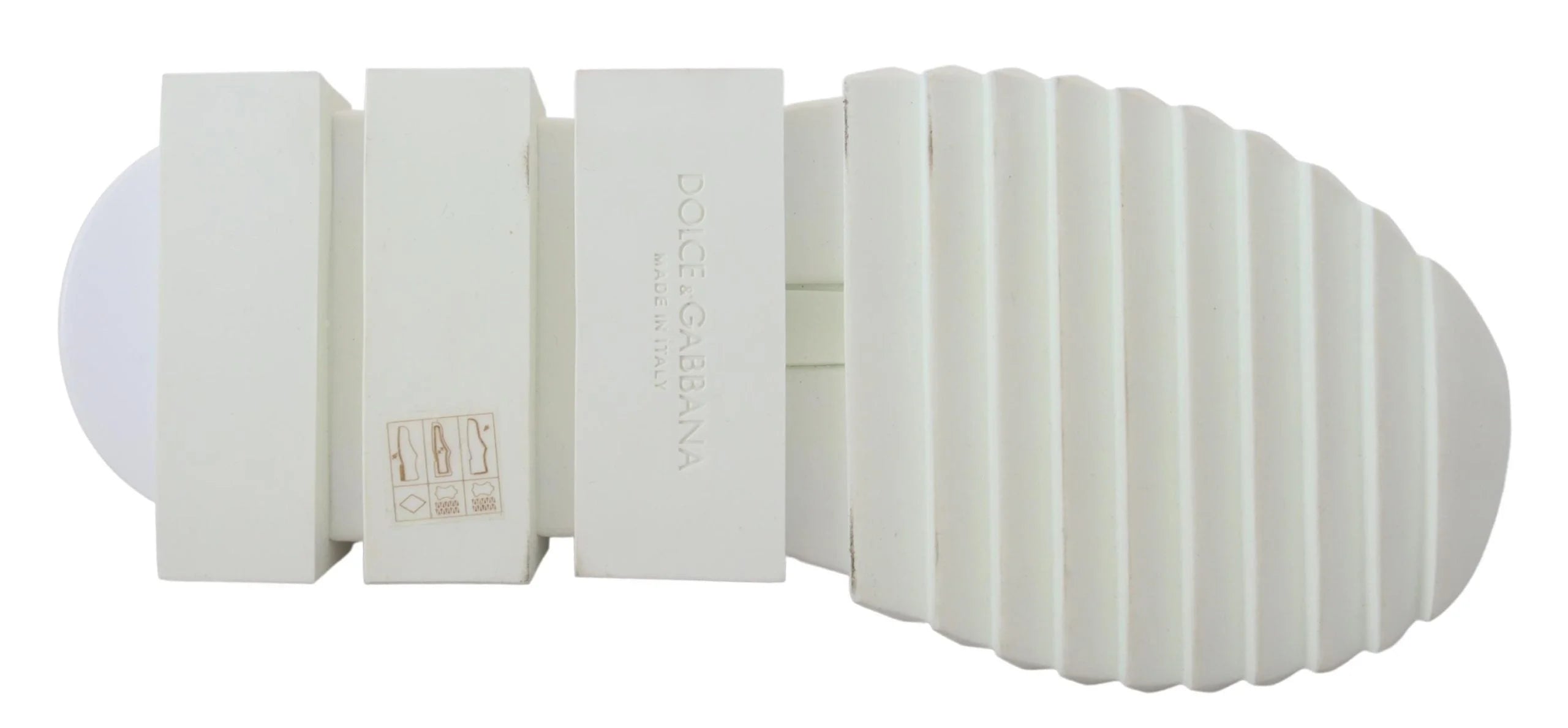 Dolce & Gabbana White Beige Sorrento Sneakers Shoes - EU39/US6 - Sneakers