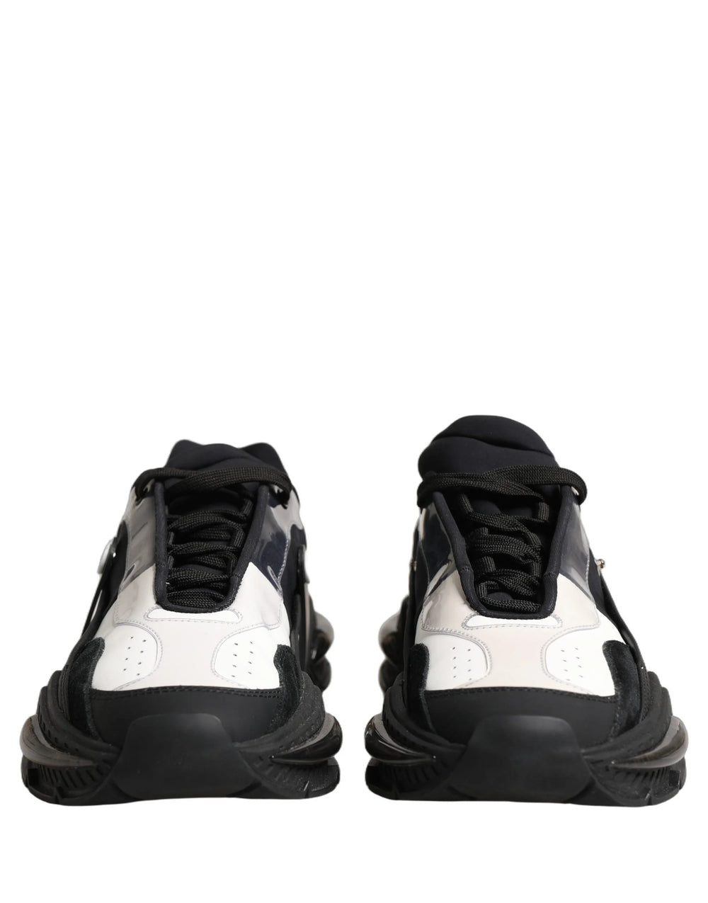 Dolce & Gabbana White Black Logo Airmaster Men Sneakers Shoes - EU42/US9