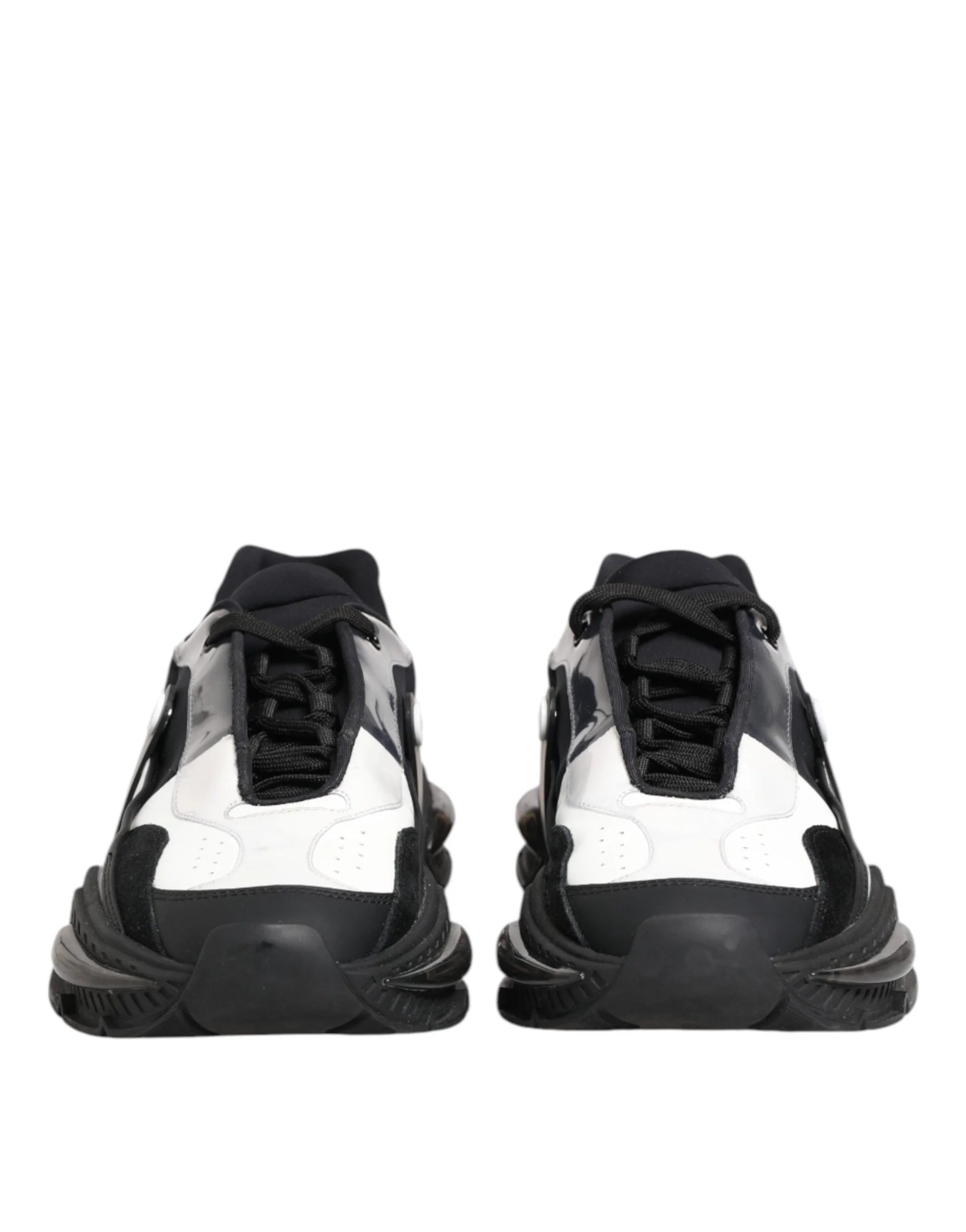 Dolce & Gabbana White Black Logo Airmaster Men Sneakers Shoes - EU42/US9