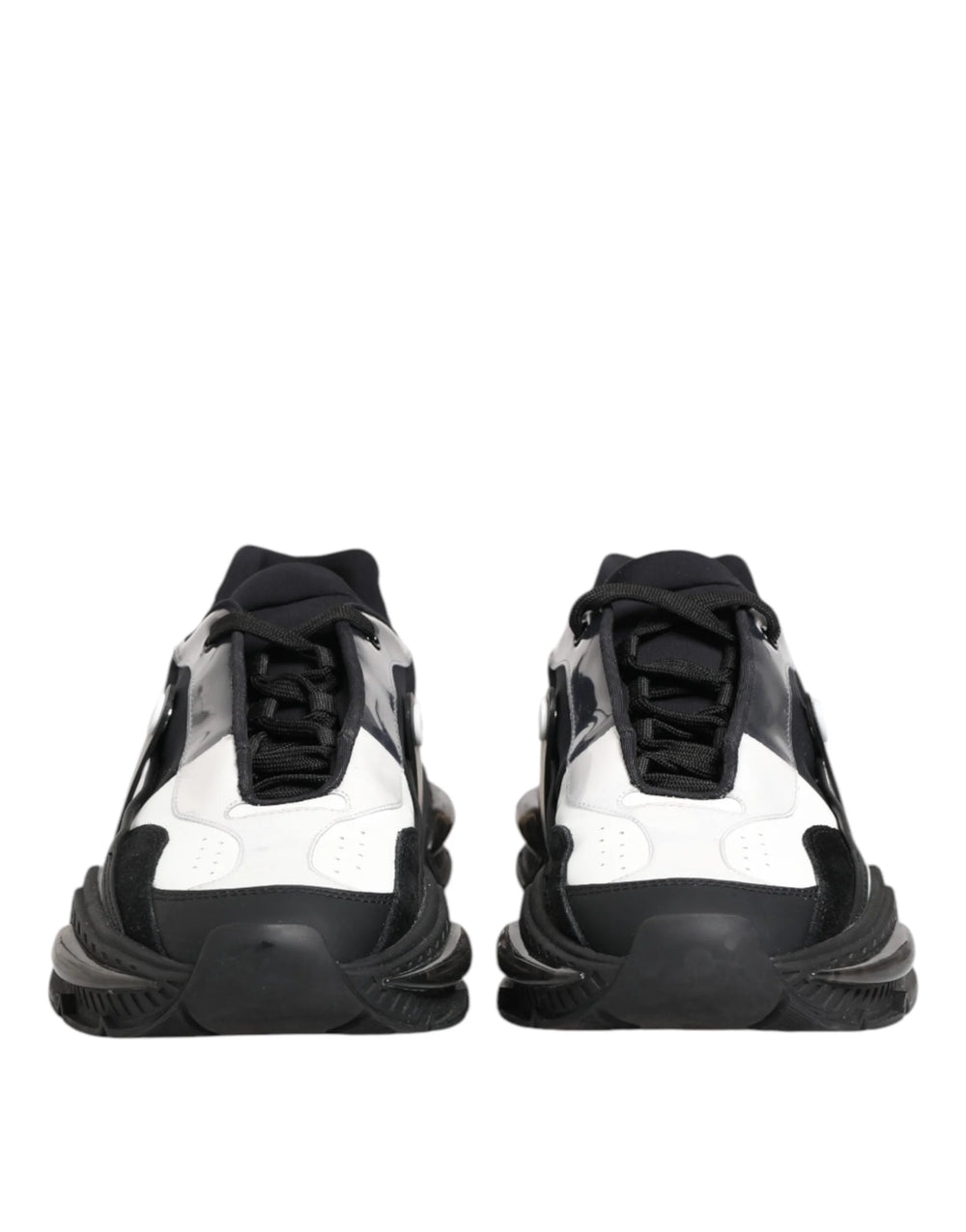 Dolce & Gabbana White Black Logo Airmaster Men Sneakers Shoes - EU42/US9