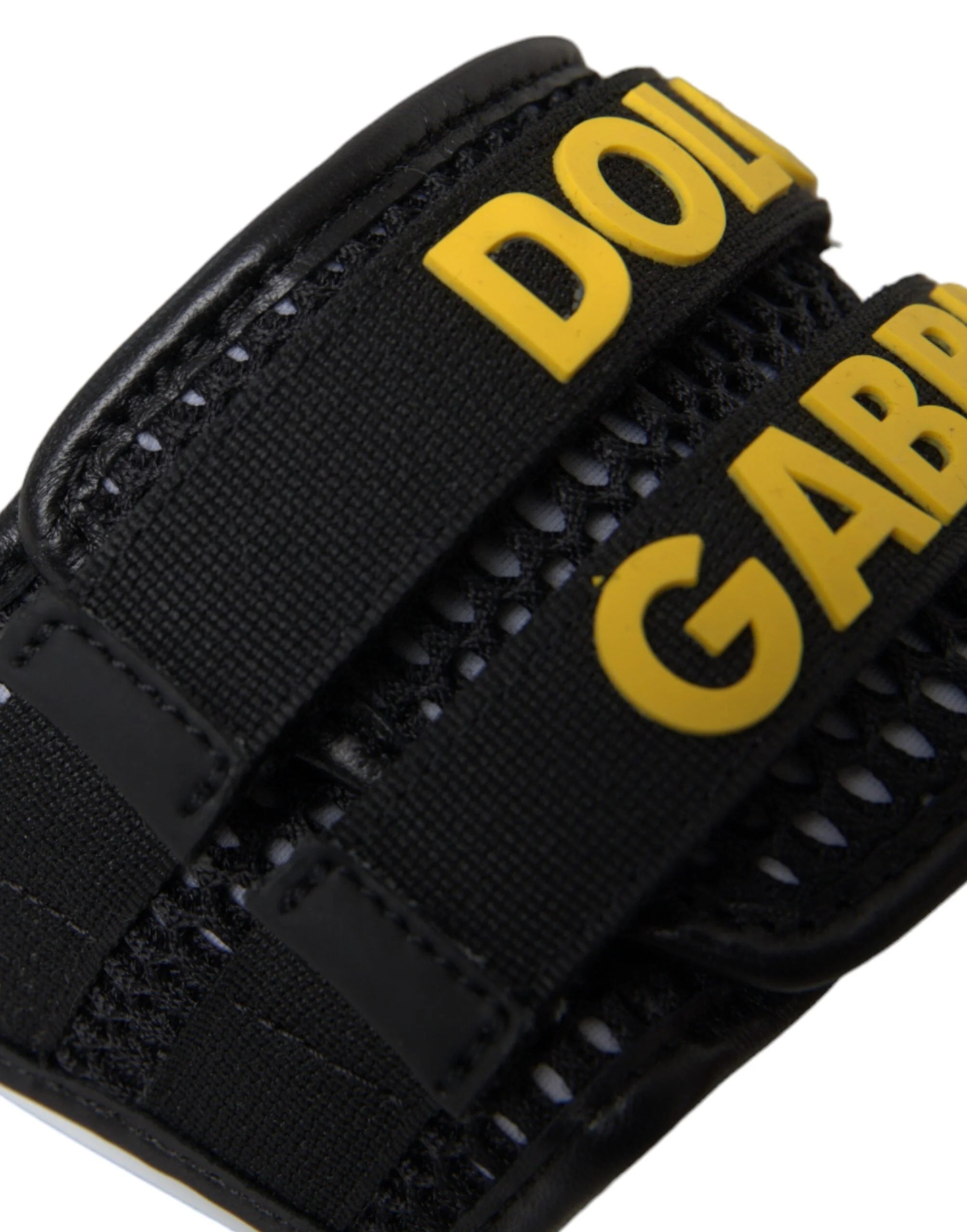 Dolce & Gabbana White Black Logo Beachwear Flats Sandals Shoes - EU36/US5.5 - Sandals