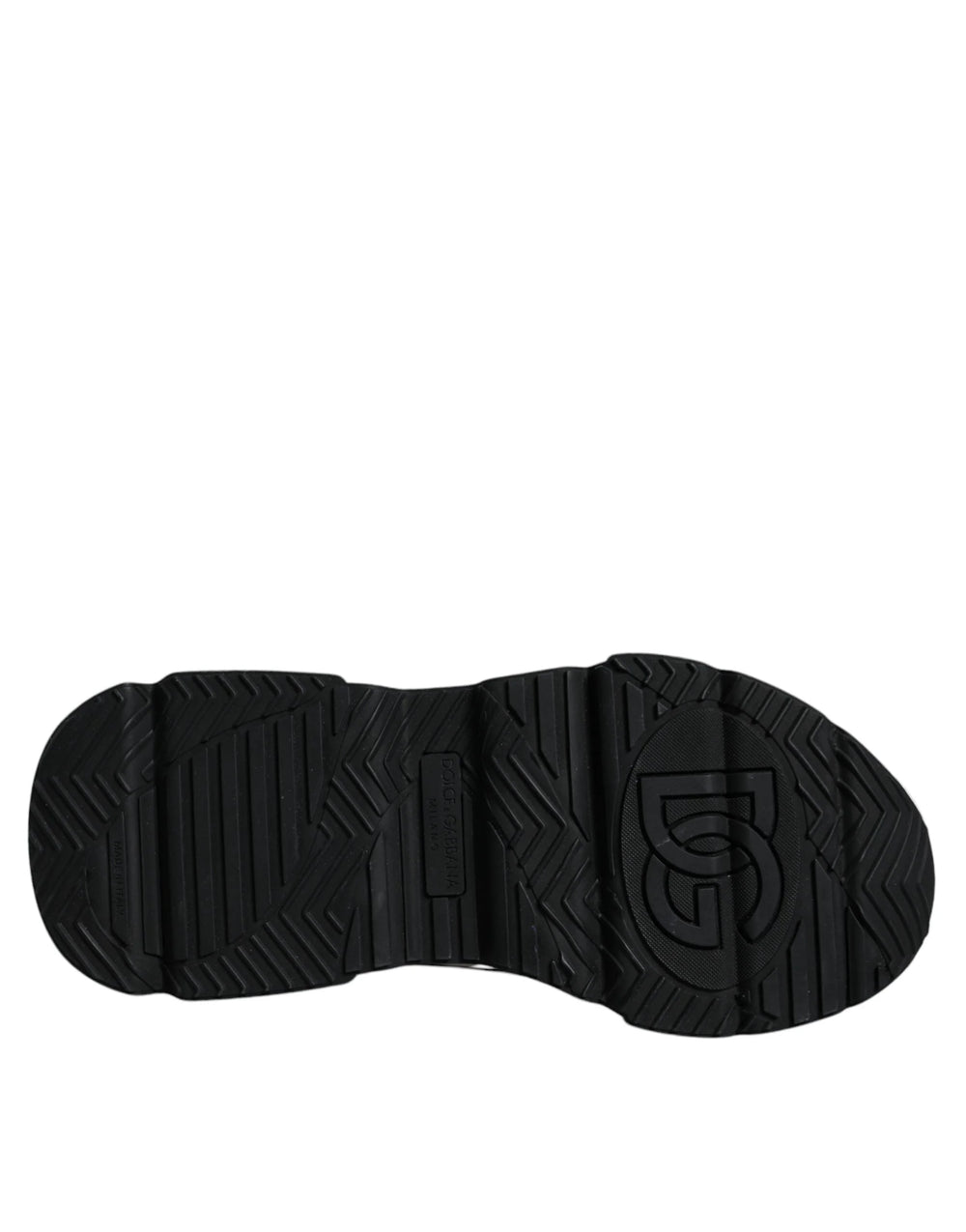 Dolce & Gabbana White Black Logo Plaque Daymaster Sneakers Shoes - EU39/US6 - Sneakers