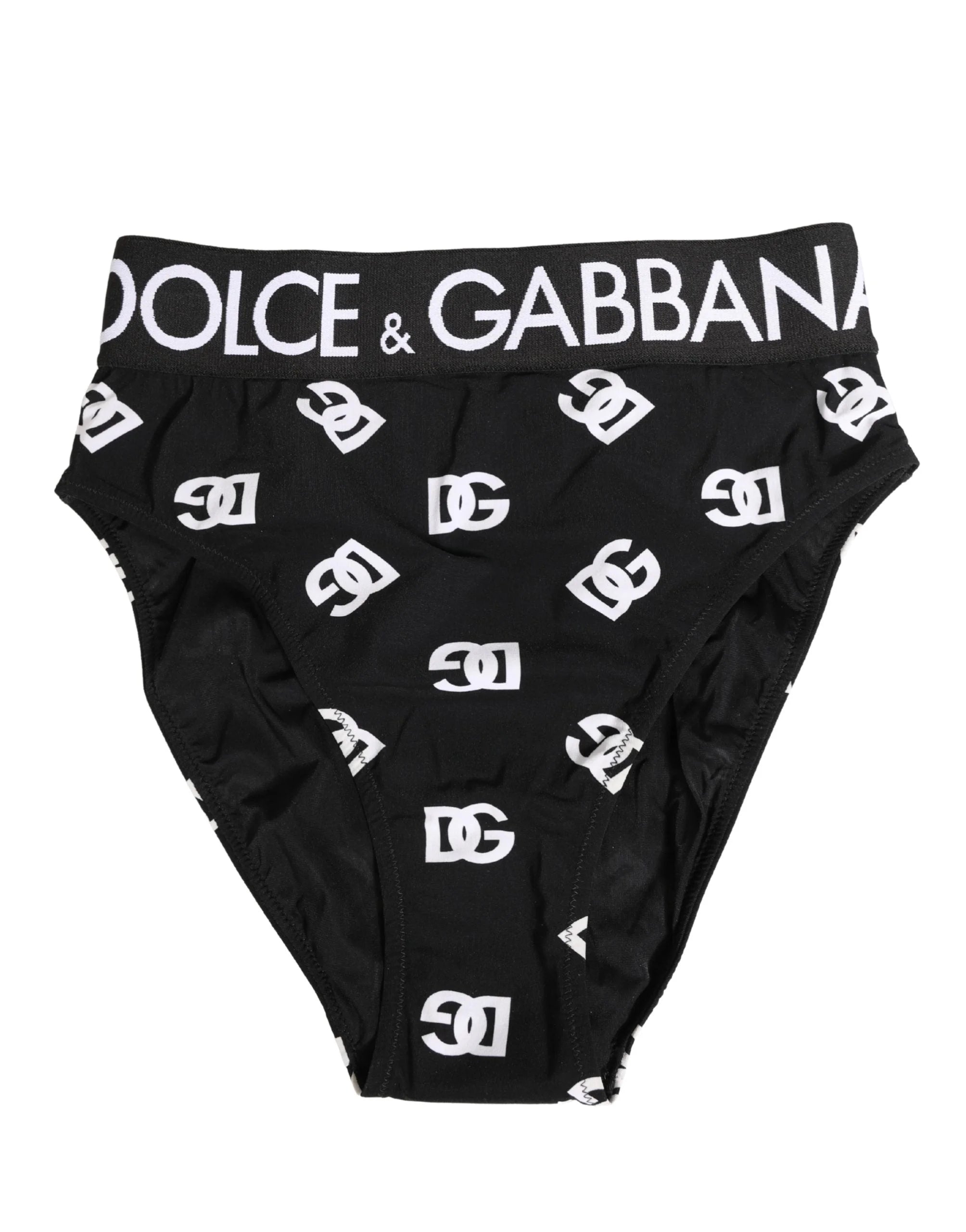 תחתון סרגל מותן שחור-לבן של Dolce & Gabbana - IT2 | S