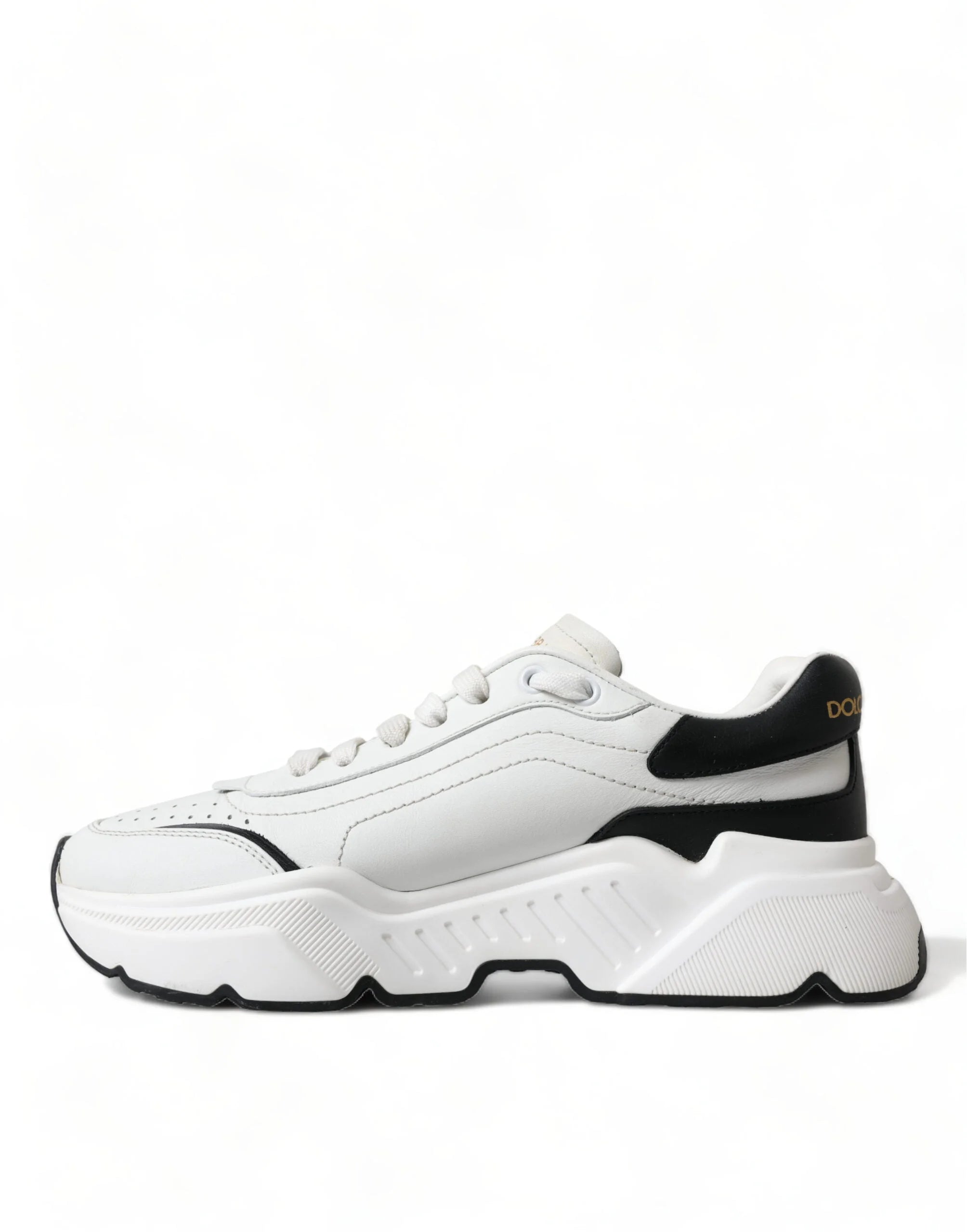 Dolce & Gabbana White Black Low Top Daymaster Sneakers Shoes - EU40/US9.5