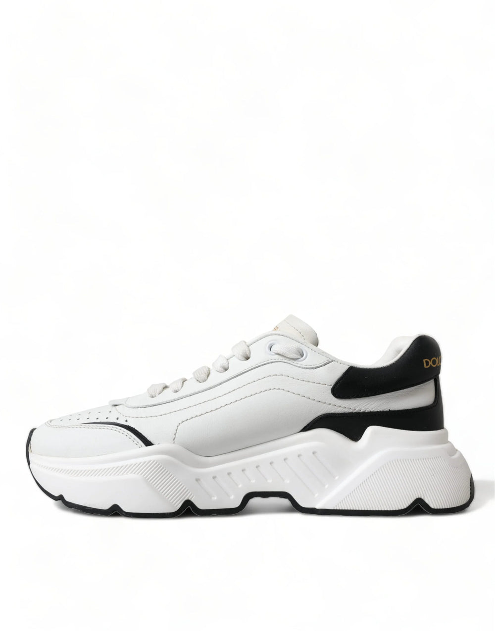 Dolce & Gabbana White Black Low Top Daymaster Sneakers Shoes - EU40/US9.5