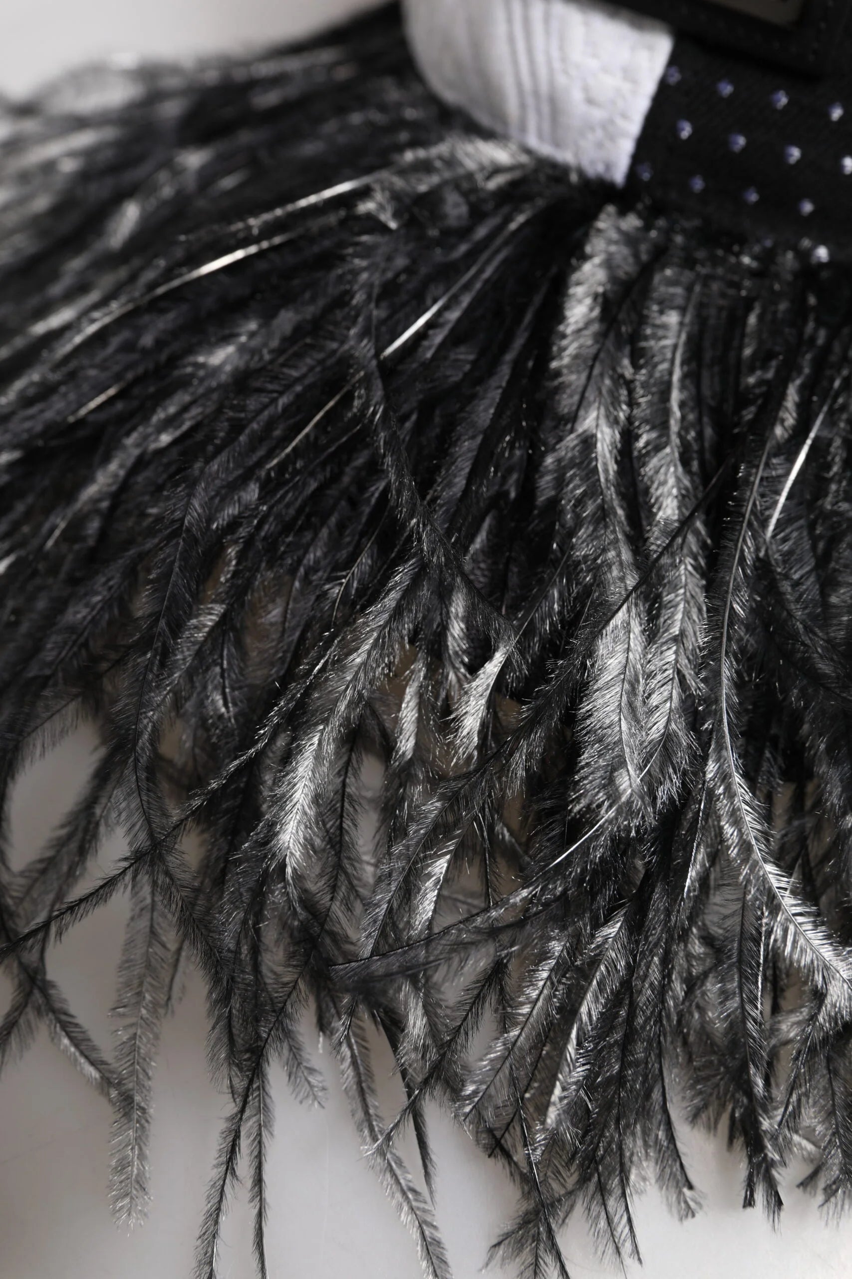 Dolce & Gabbana White Black Polka Dot Feathers Baseball Cap - 56 cm|XS - Baseball Caps