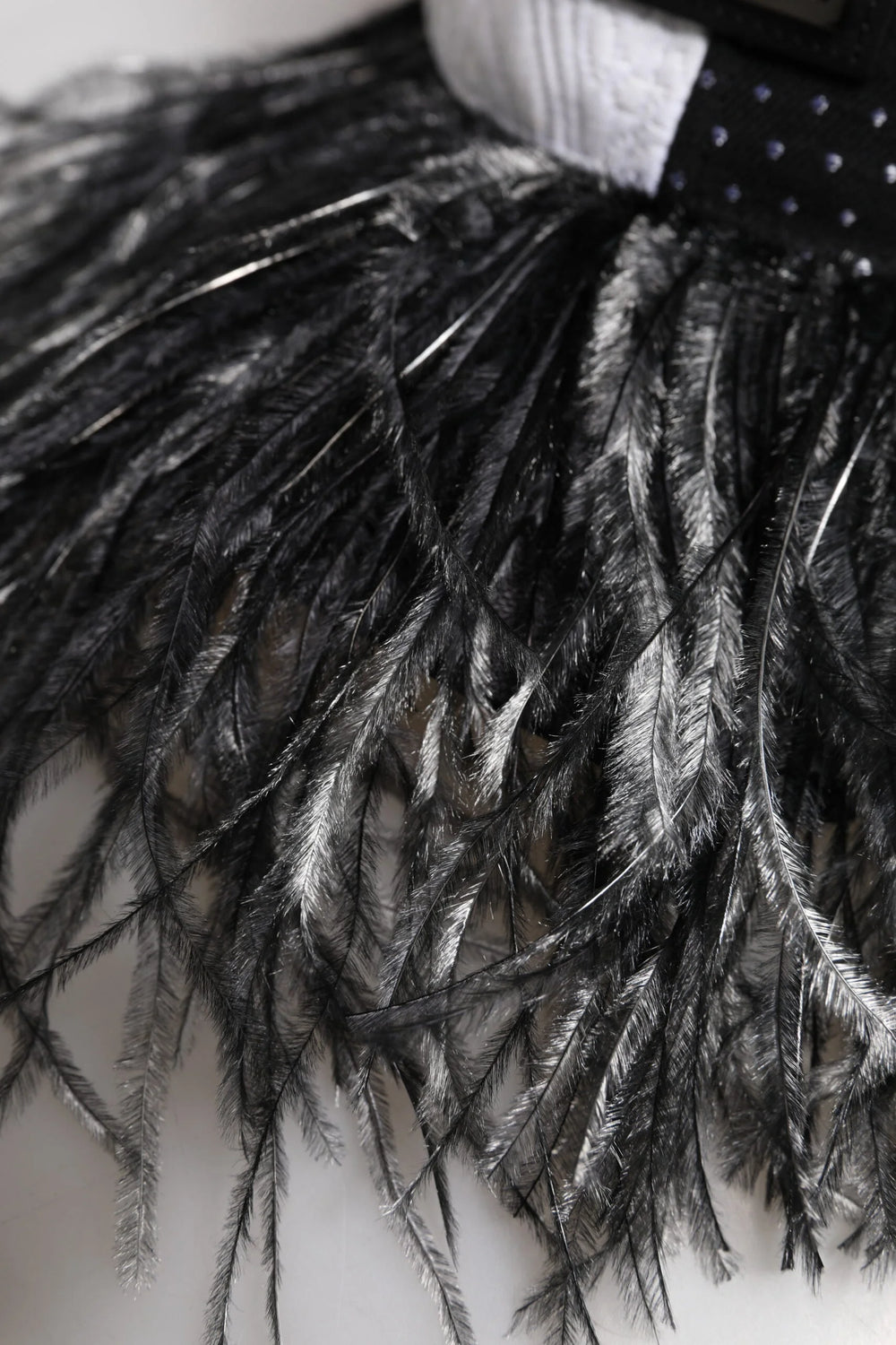 Dolce & Gabbana White Black Polka Dot Feathers Baseball Cap - 56 cm|XS - Baseball Caps