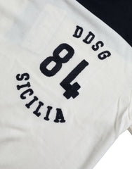 Dolce & Gabbana White Black SICILIA Henley Shirt Pullover Sweater - IT44 | XS - Sweaters