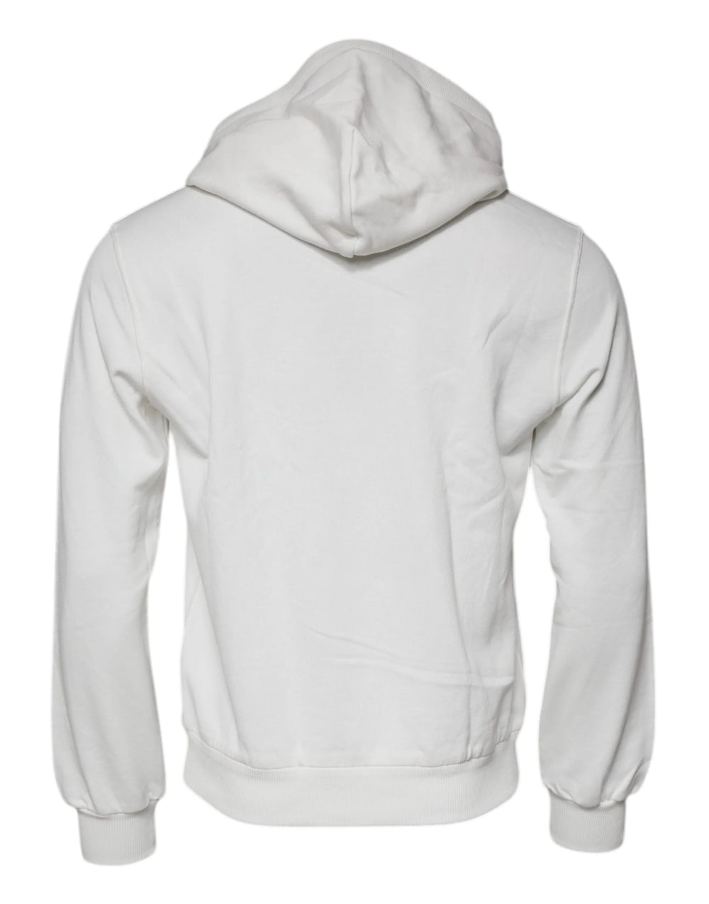 Dolce & Gabbana White Caesar Cotton Hooded Pullover Sweater - Hoodies