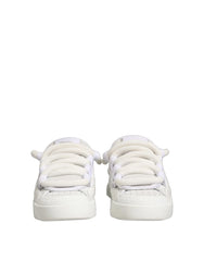 Dolce & Gabbana White Calfskin Leather Low Top Sneakers Shoes - EU39/US6
