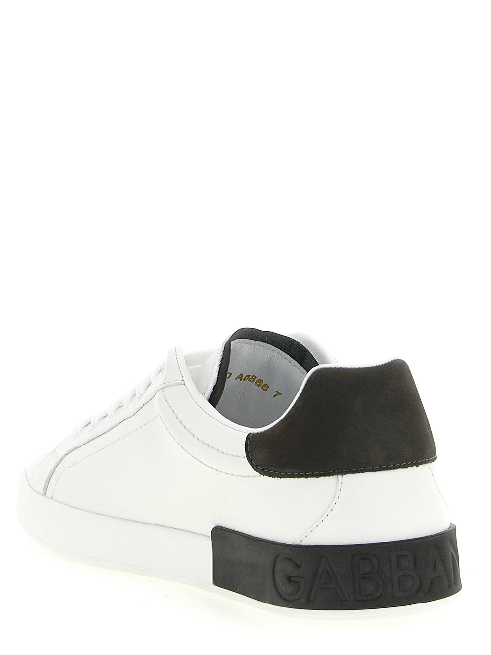 Dolce & Gabbana White Calfskin Low Top Sneakers