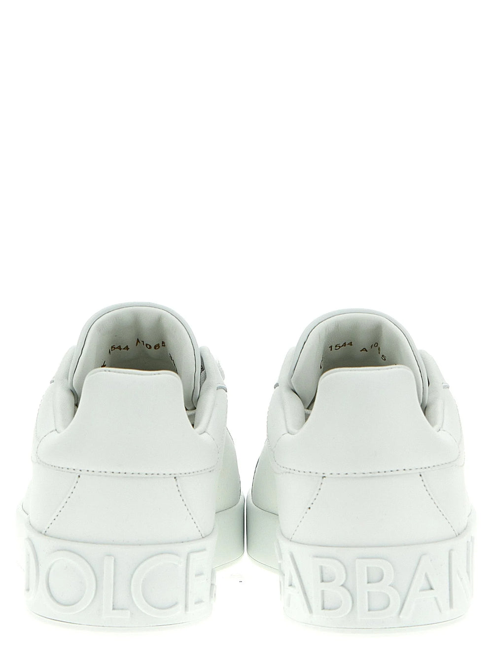 Dolce & Gabbana White Calfskin Low Top Sneakers