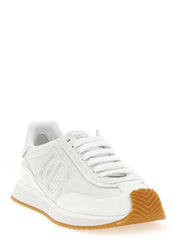 Dolce & Gabbana White Calfskin Low Top Sneakers - EU47/US14