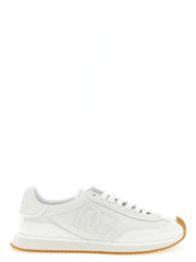 Dolce & Gabbana White Calfskin Low Top Sneakers - EU47/US14