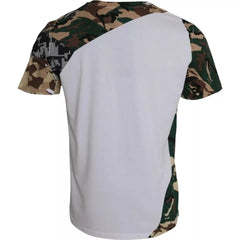 Dolce & Gabbana White Camouflage Stars Crew Neck Men T-shirt - IT50 | L - T-Shirts
