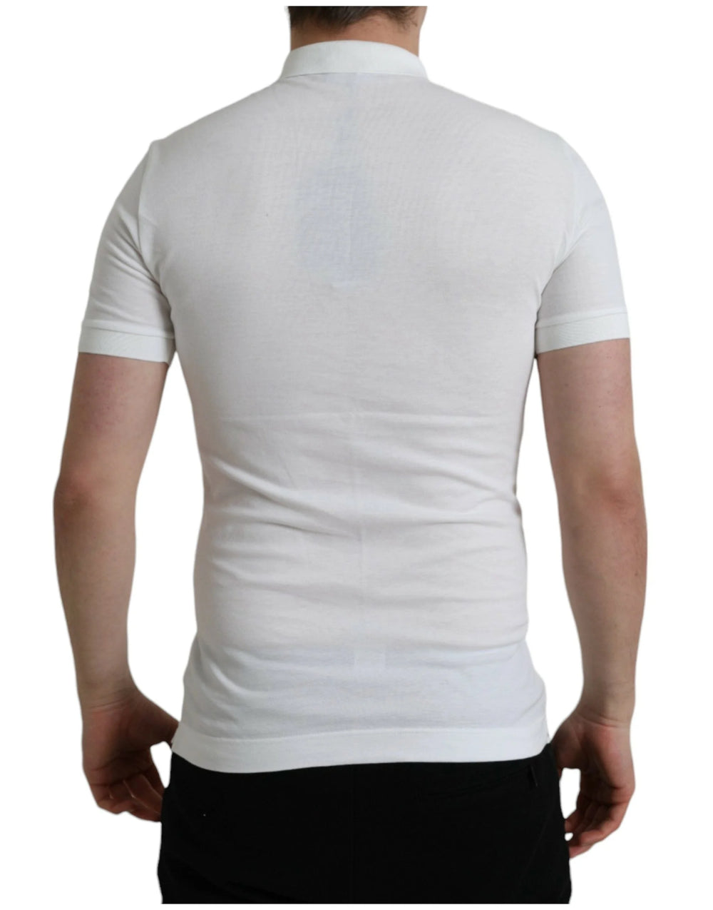 Dolce & Gabbana White Collared Short Sleeve Crown T-shirt - IT44 | XS - Polos