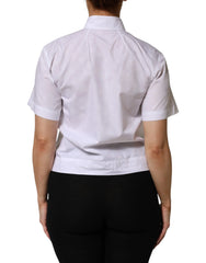 Dolce & Gabbana White Collared Short Sleeve Polo Shirt Top - IT38 | XS - Polos