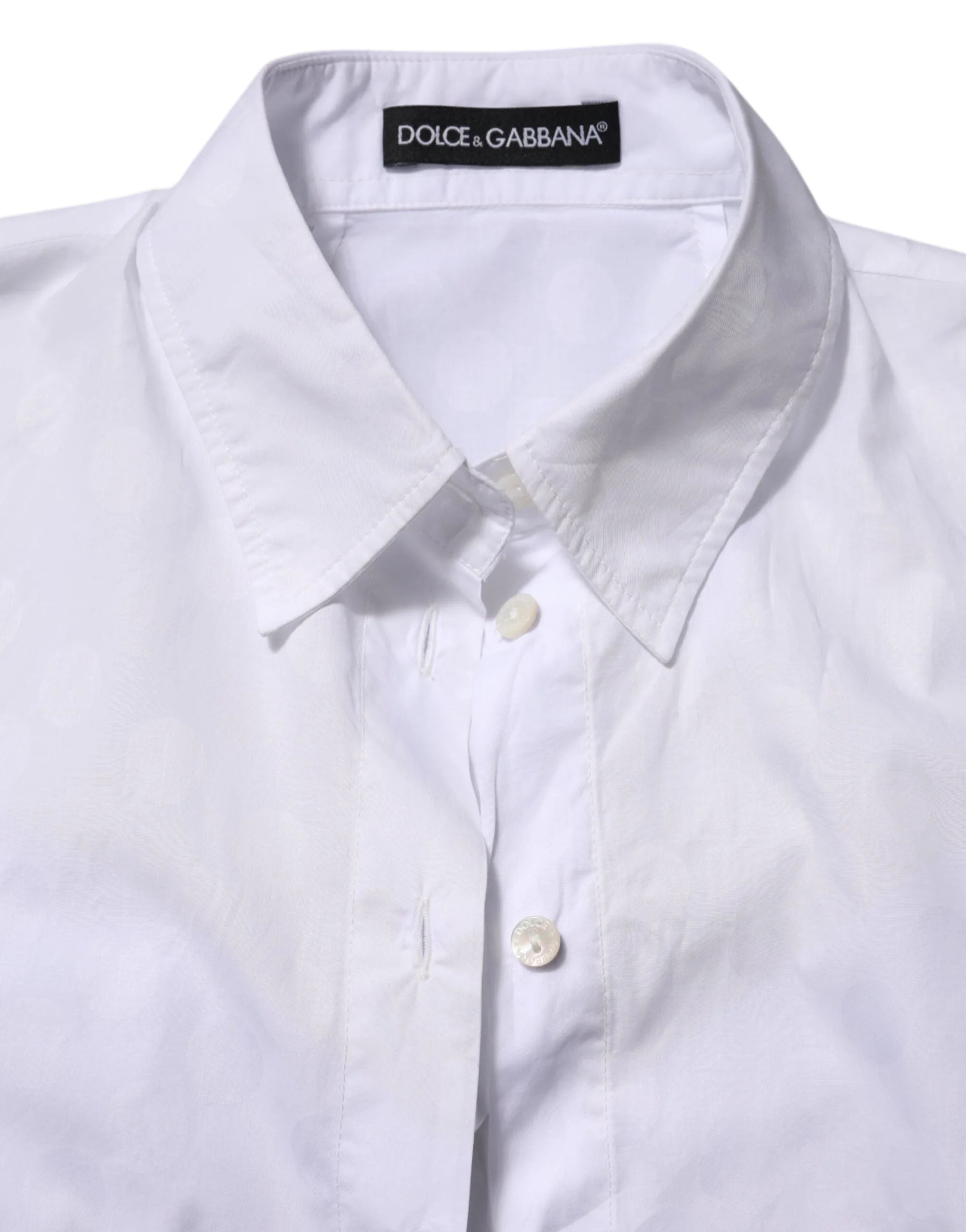 Dolce & Gabbana White Collared Short Sleeve Polo Shirt Top - IT38 | XS - Polos