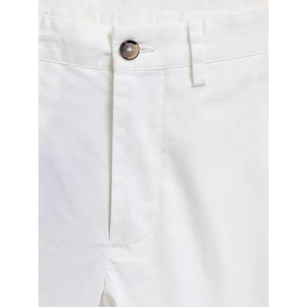 Dolce & Gabbana White Cotton Bermuda - 44 - Bermudas