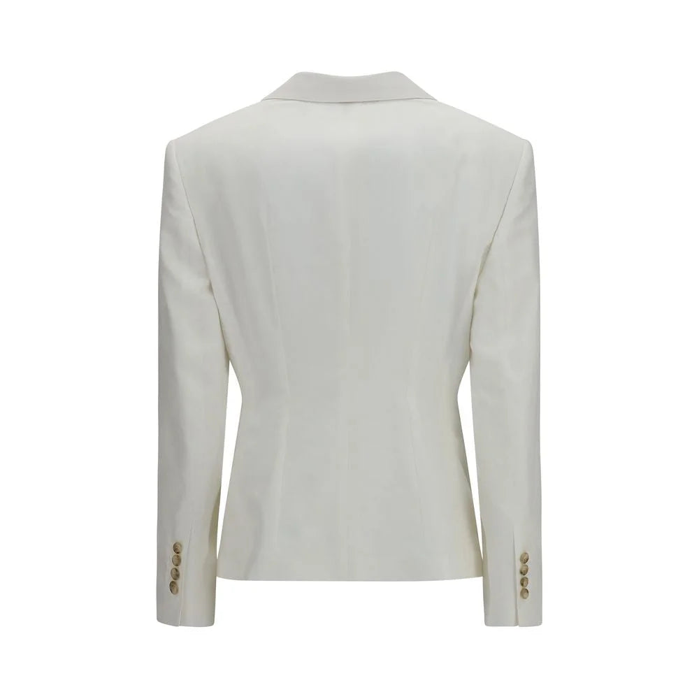 Dolce & Gabbana White Cotton Blazer