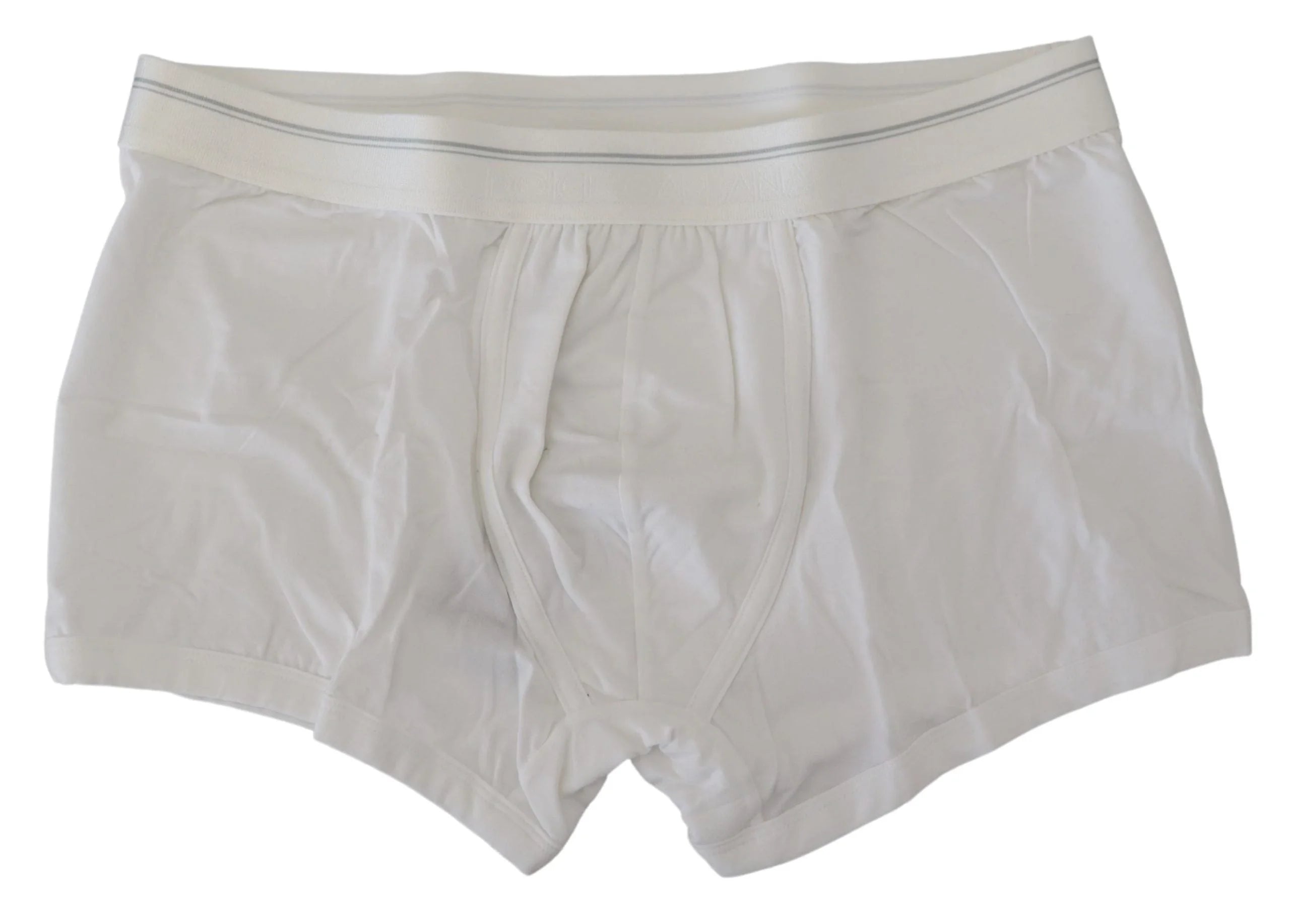 Dolce & Gabbana White Cotton Blend Regular Boxer Underwear - IT4 | S - Boxer Shorts