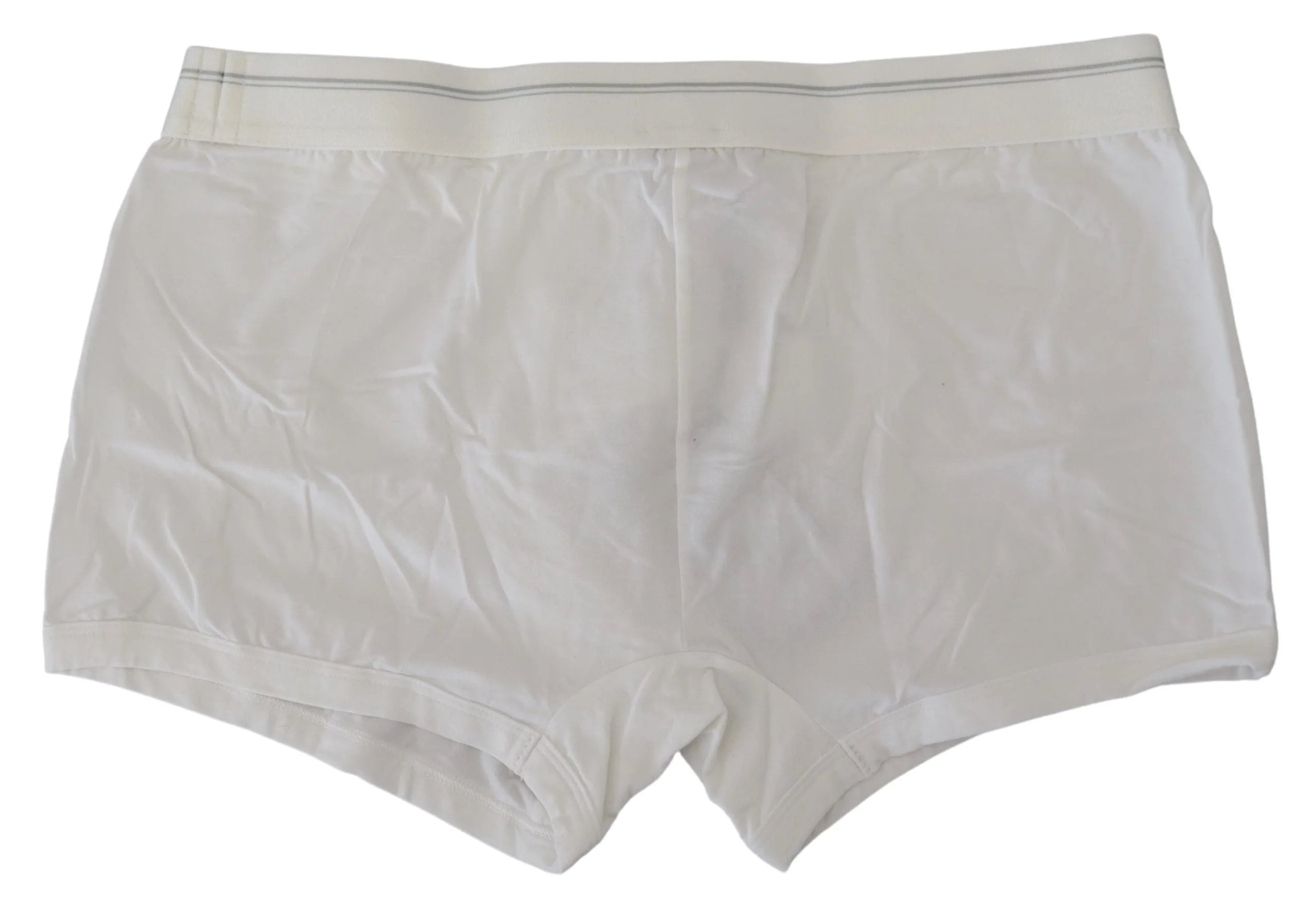 Dolce & Gabbana White Cotton Blend Regular Boxer Underwear - IT4 | S - Boxer Shorts