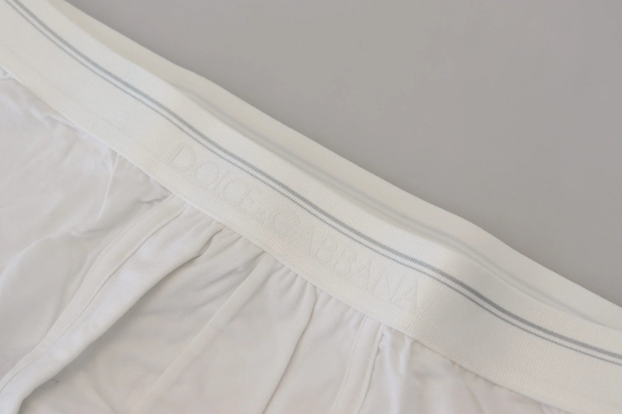 Dolce & Gabbana White Cotton Blend Regular Boxer Underwear - IT4 | S - Boxer Shorts