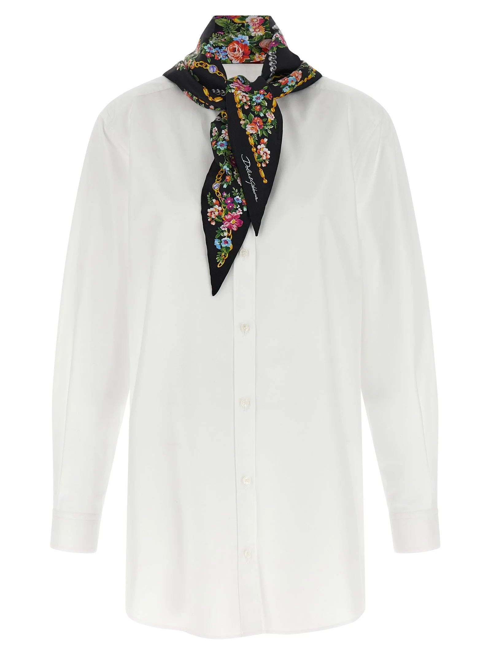 Dolce & Gabbana White Cotton Blouse - IT40