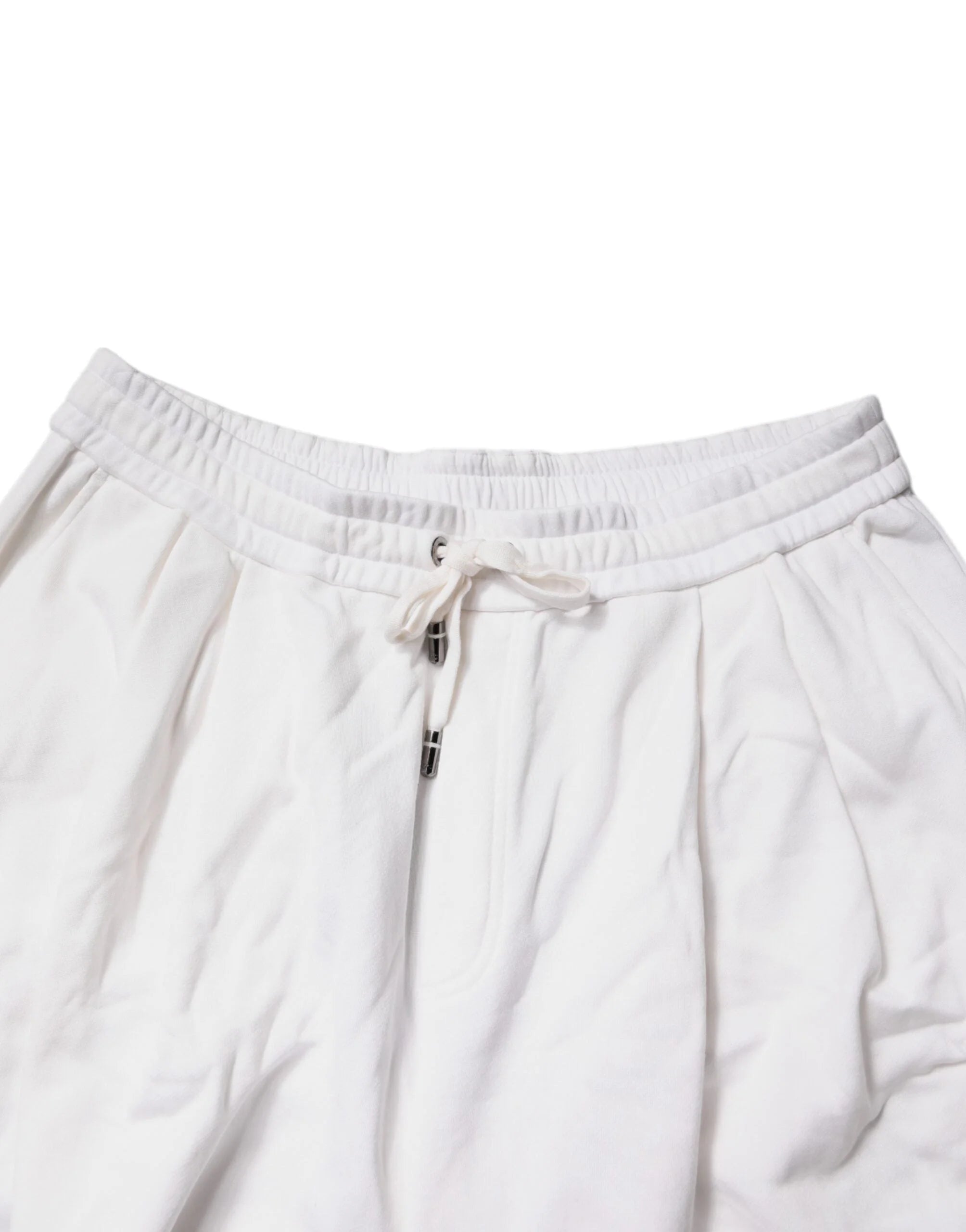 Dolce & Gabbana White Cotton Cargo Bermuda Sweatshorts Shorts - IT56 | XXL - Cargo Shorts