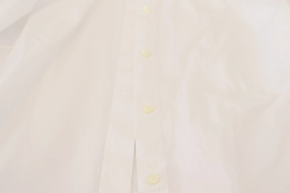 Dolce & Gabbana White Cotton Collared Long Sleeves Formal Top - Shirts