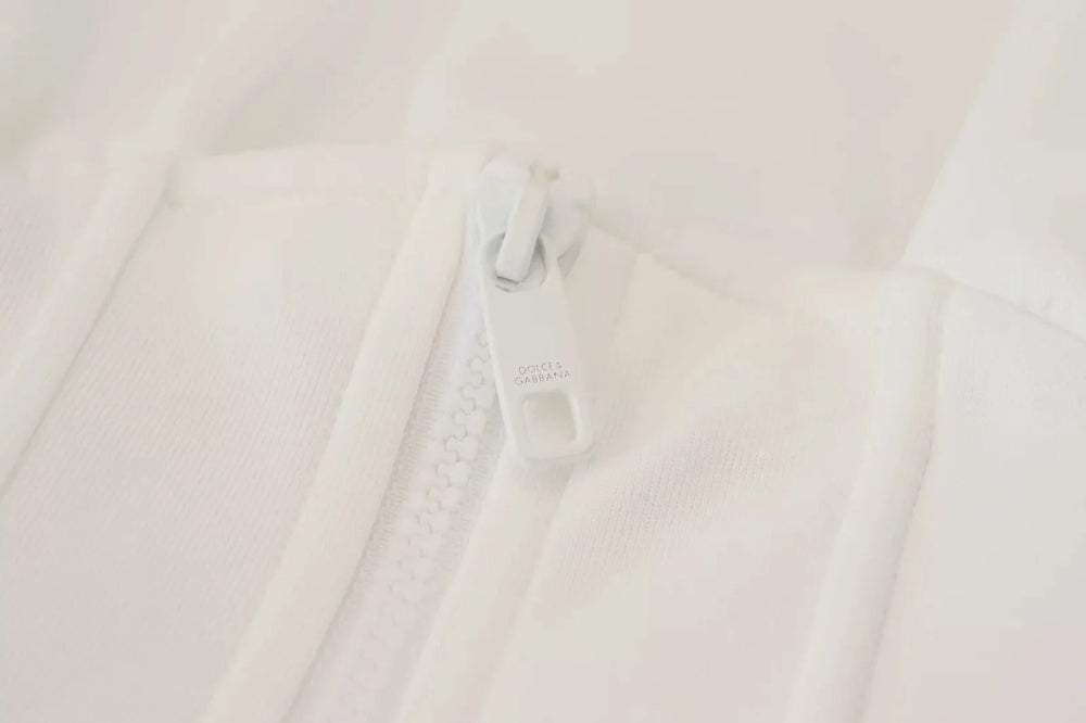 Dolce & Gabbana White Cotton Corset Stretch Top T-shirt - IT40|S - Blouses