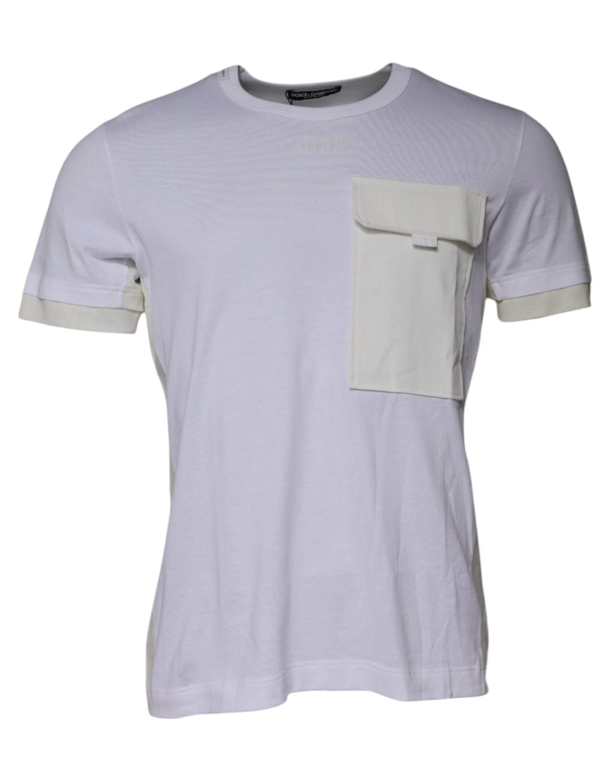 Dolce & Gabbana White Cotton Crew Neck Short Sleeves T-shirt - IT48 | M - T-Shirts