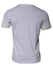 Dolce & Gabbana White Cotton Crew Neck Short Sleeves T-shirt - IT48 | M - T-Shirts