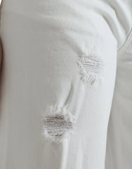 Dolce & Gabbana White Cotton Cropped Wide Leg Denim Jeans - IT42|M - Jeans