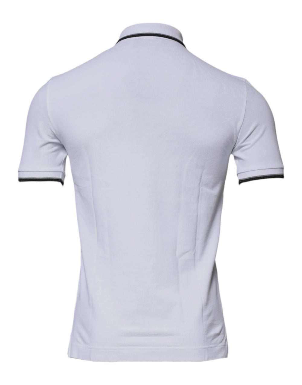 Dolce & Gabbana White Cotton Crown Collared Polo T-shirt - IT44 | XS - Polos