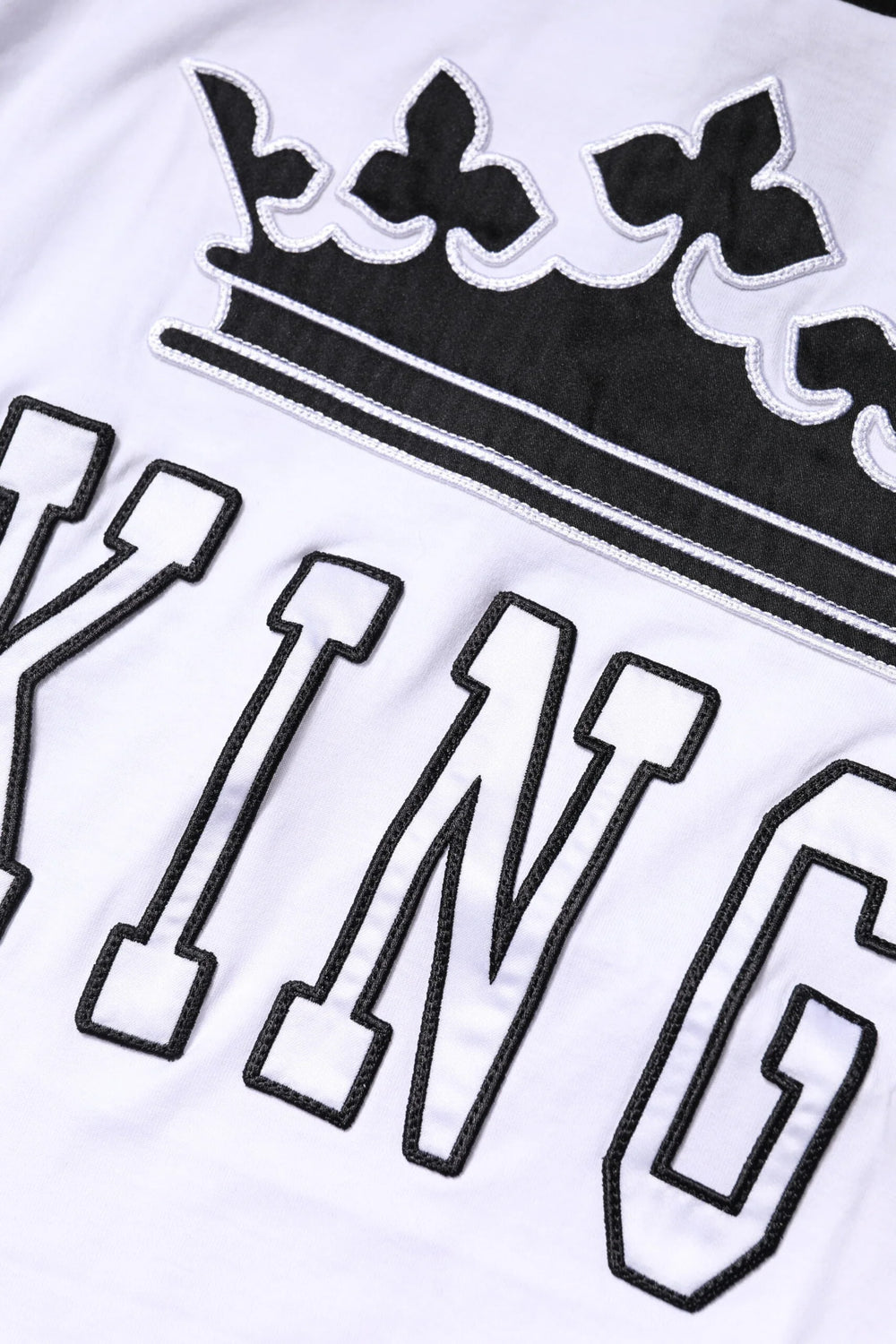 Dolce & Gabbana White Cotton Crown King Embroidery T-shirt - IT44 | XS - T-Shirts