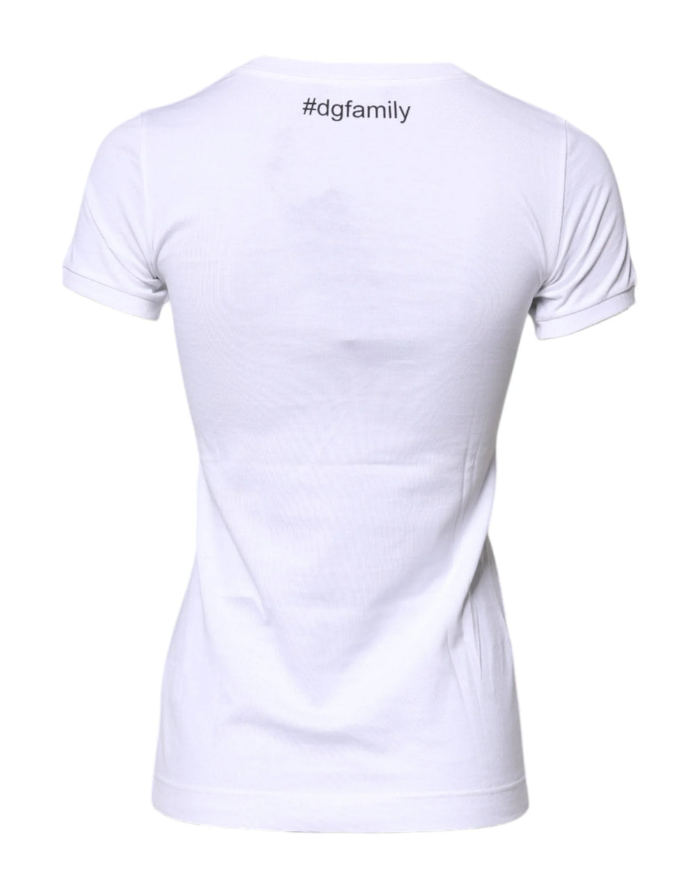 Dolce & Gabbana White Cotton #DGFAMILY Embroidery T-shirt - IT36|XXS - T-Shirts