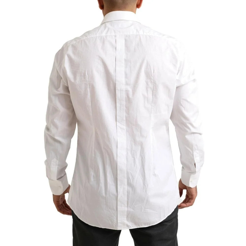 Dolce & Gabbana White Cotton Dress Shirt - 39