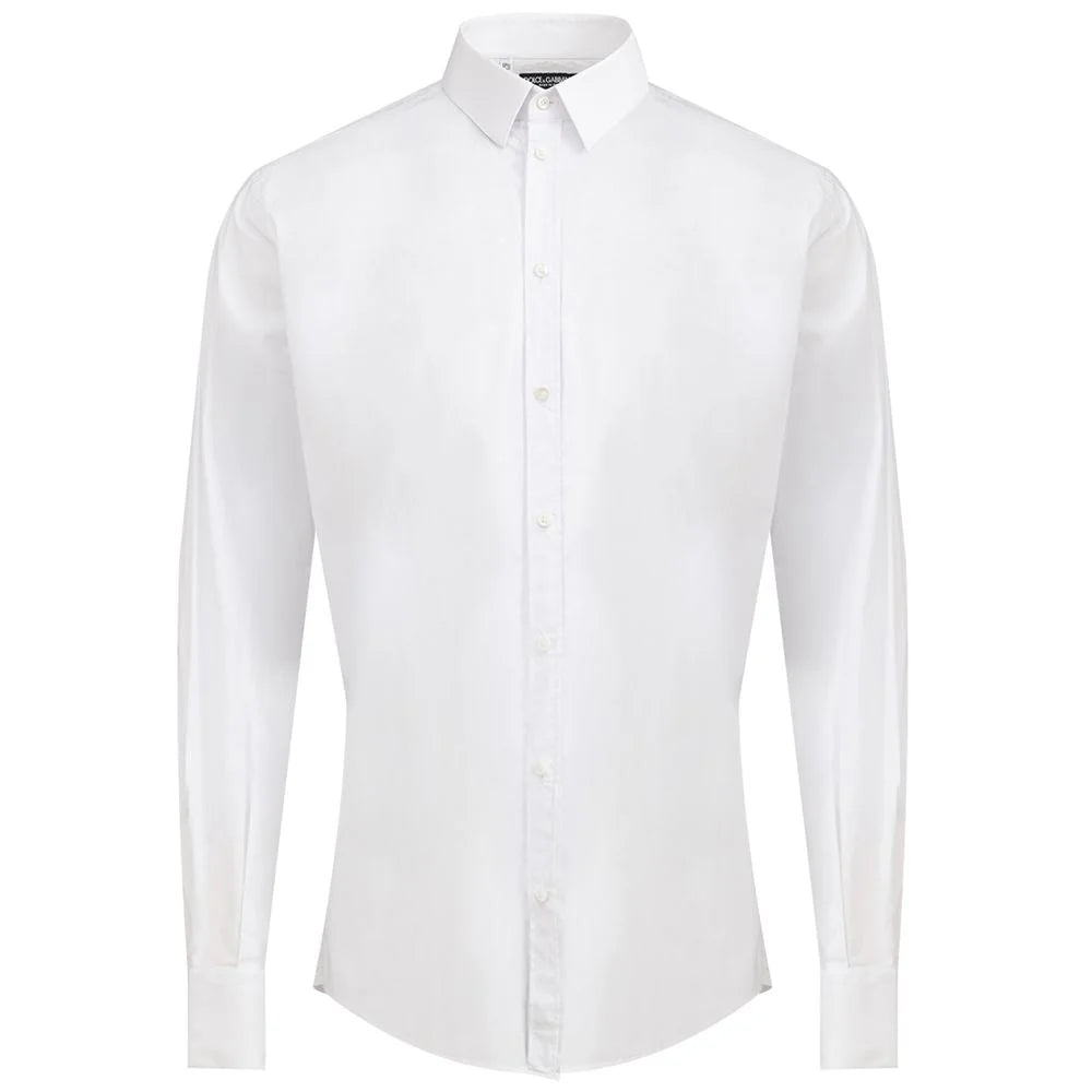 Dolce & Gabbana White Cotton Dress Shirt - 44