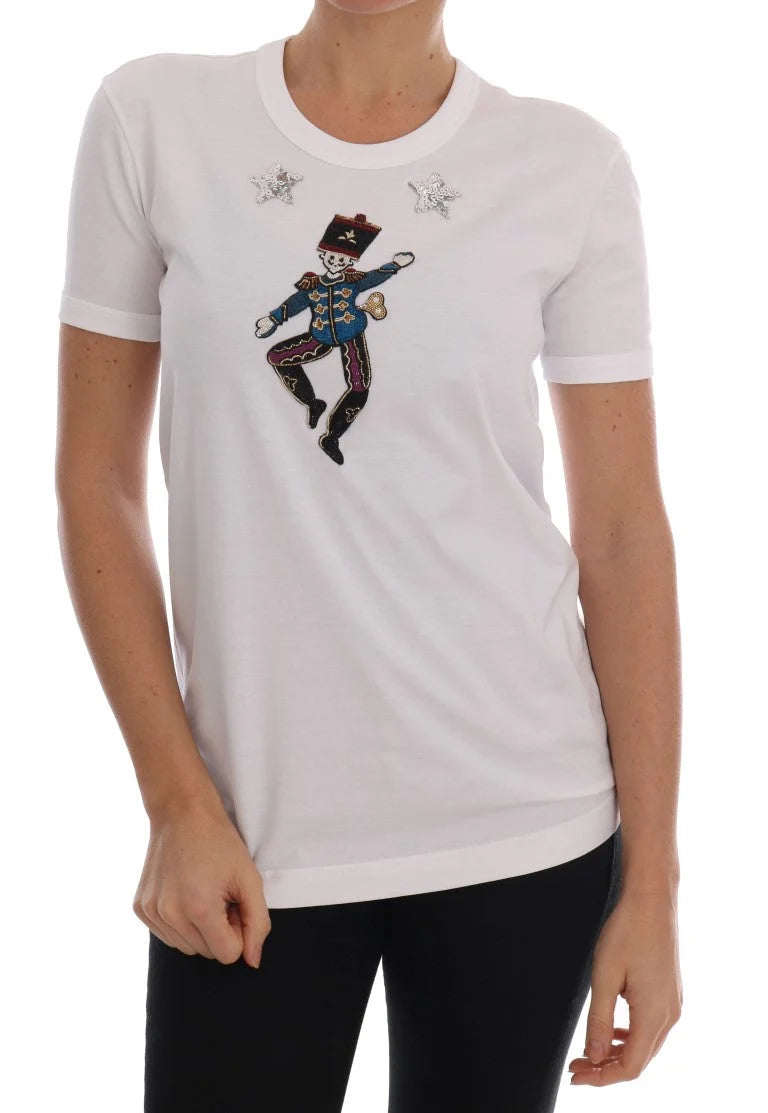 Dolce & Gabbana White Cotton Fairy Tale T-Shirt - T-Shirts