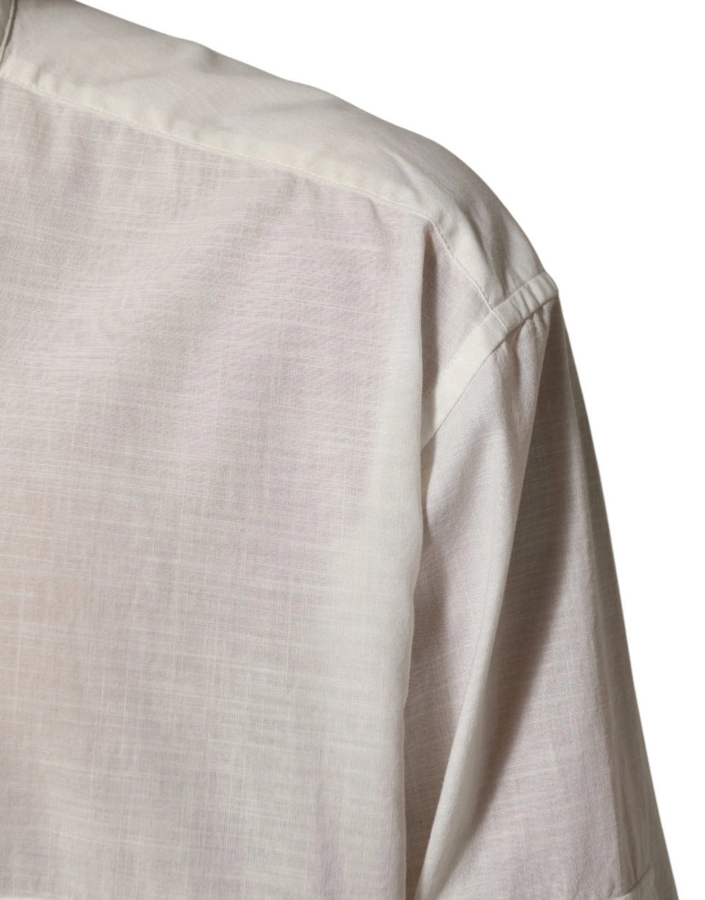 Dolce & Gabbana White Cotton Floral Print Button Down Shirt - IT44 | 3XL