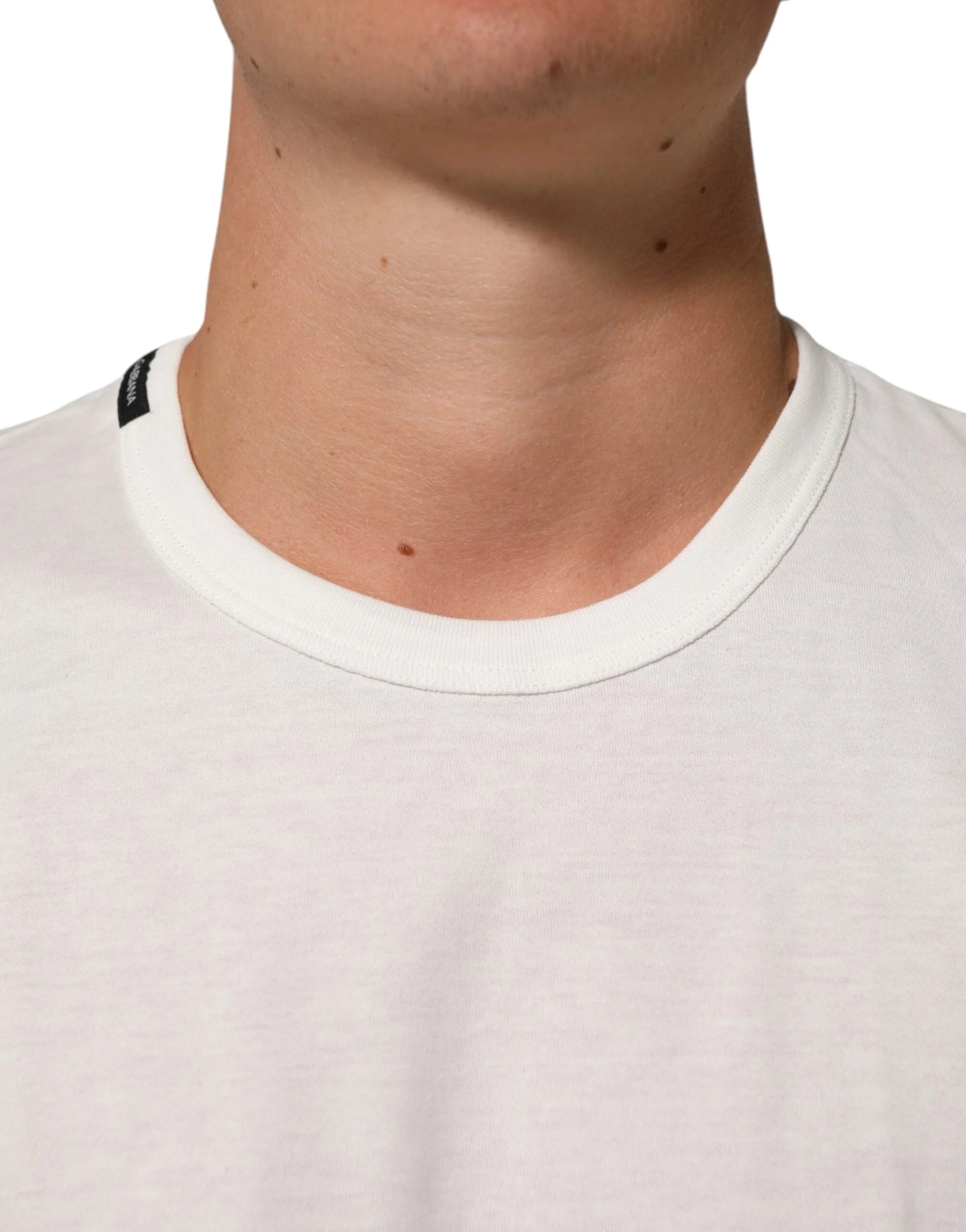 Dolce & Gabbana White Cotton Goodluck 2020 Crew Neck T-shirt - IT52 | XL - T-Shirts