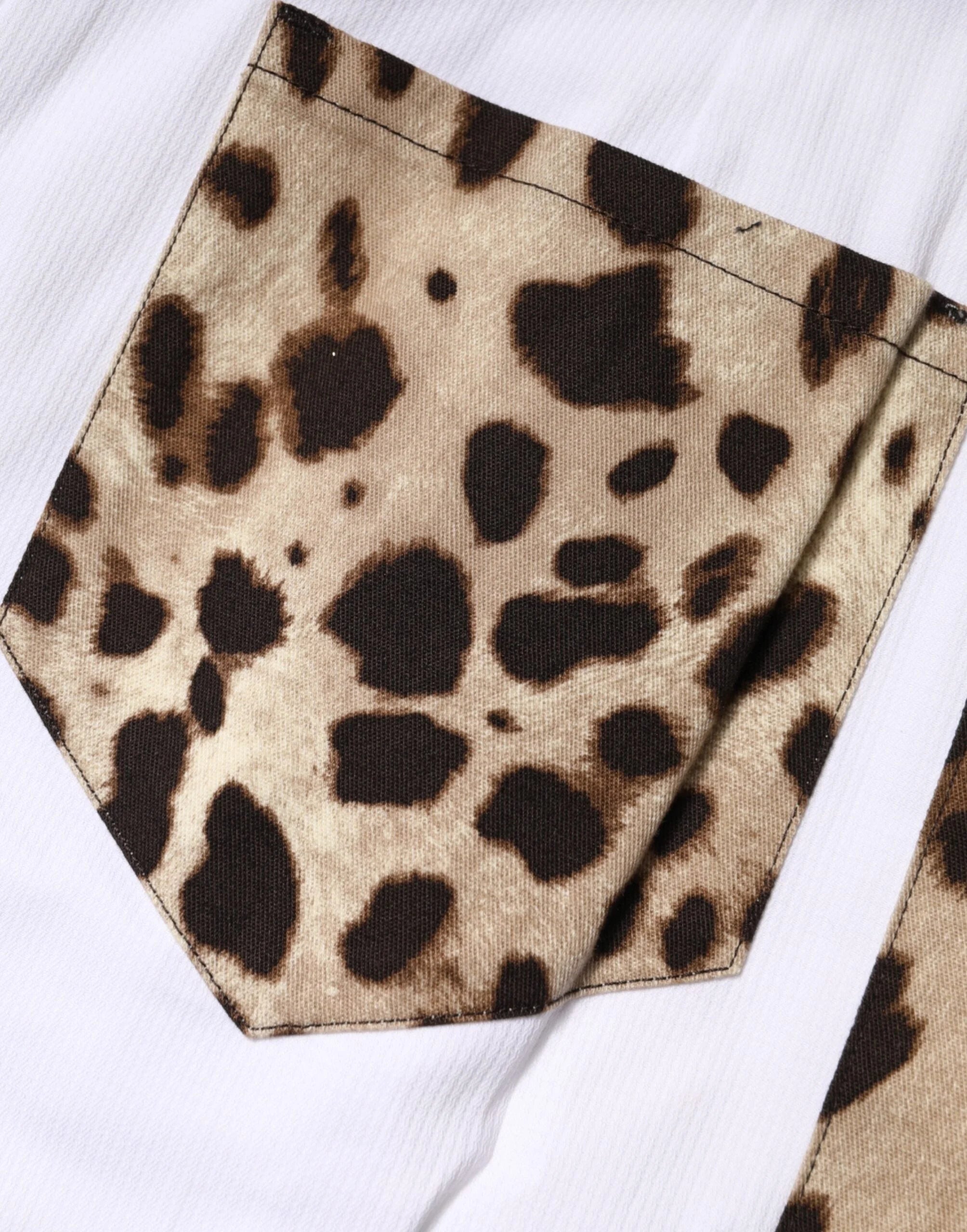 Dolce & Gabbana White Cotton High Waist Bermuda Mini Shorts - IT38 | XS