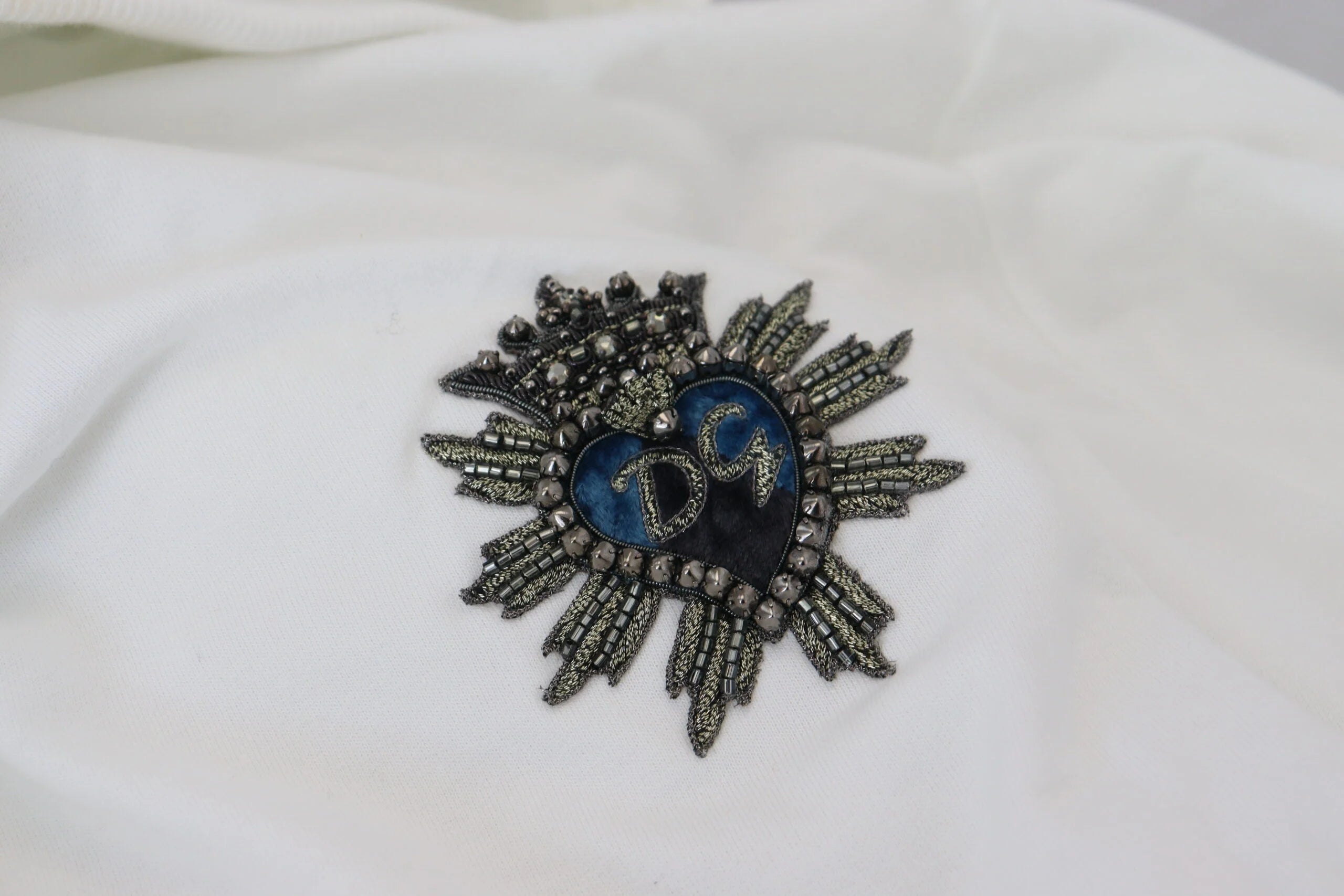 Dolce & Gabbana White Cotton Hooded Sweatshirt Logo Sweater - IT48 | M - Hoodies