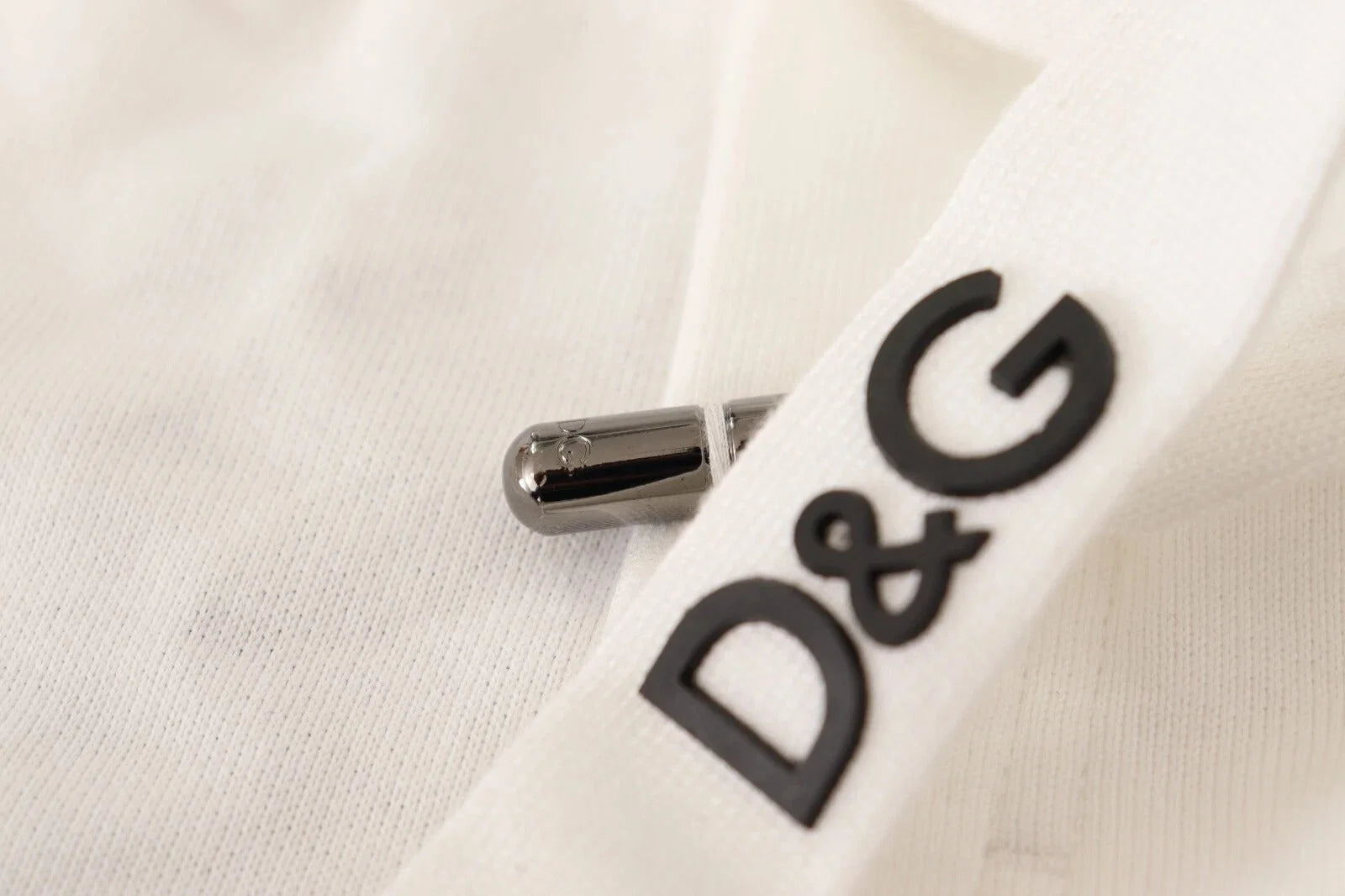 Dolce & Gabbana White Cotton Logo Patch Sweatpants Jogging Pants - IT50 | L