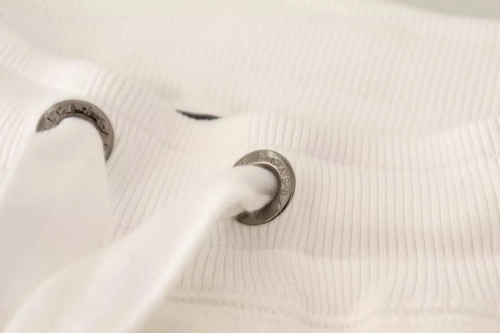 Dolce & Gabbana White Cotton Logo Patch Sweatpants Jogging Pants - IT50 | L - Joggers